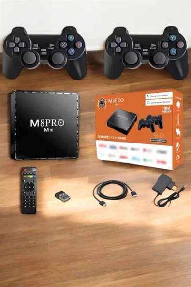 LitaeTrend TV Box Çift Oyun Kollu 10000 Oyunlu Atari - Resim 3