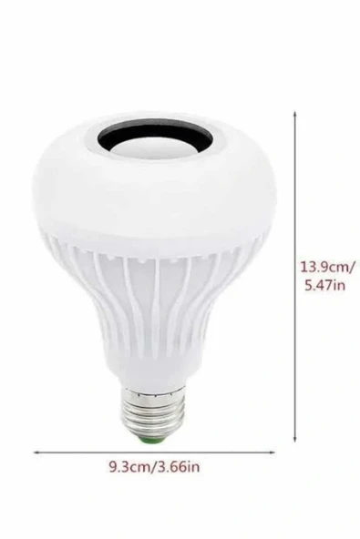 LitaeTrend Lamba Hoparlör Ampül Görünümlü Renk Değiştirebilen Android ve İOS Uyumlu - Resim 5