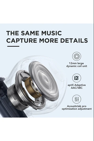 Haylou Moripods TWS Kulak İçi Bluetooth Kulaklık Mavi - Resim 5