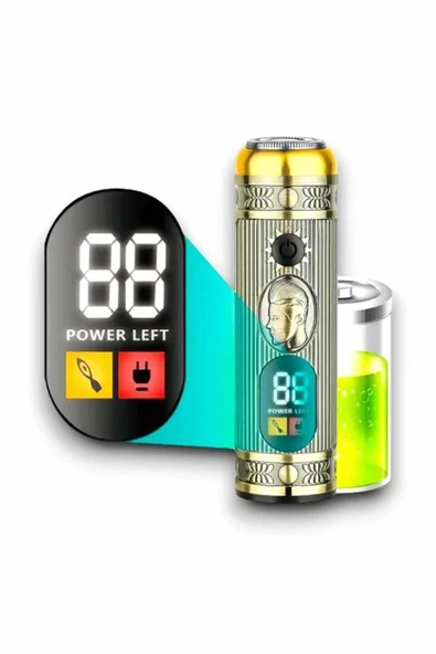 LitaeTrend Tıraş Makinesi Pro 3 Başlıklı Dijital Göstergeli Saç Sakal Kulak ve Burun - Resim 2