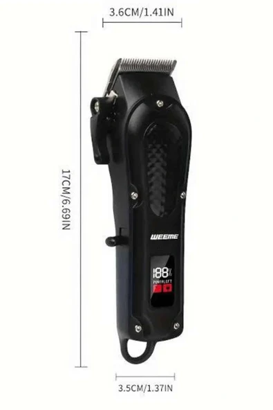 LitaeTrend Profesyonel Saç Kesme Aleti Dijital Saç Sakal Tıraş Makinesi Uzun Ömürlü - Resim 5