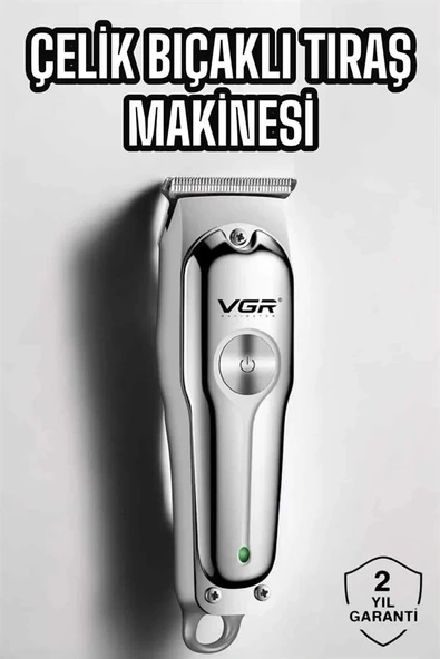 LitaeTrend Tıraş Makinesi Profesyonel Tasarım Paslanmaz Çelik Bıçaklı - Resim 2