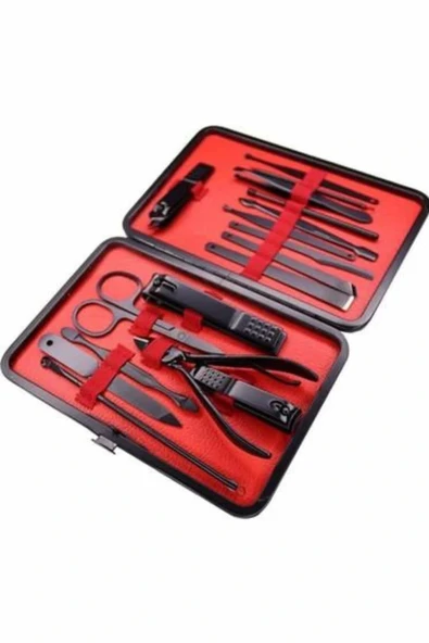 LitaeTrend 17 Parça Manikür Pedikür Seti El Ayak Bakım Seti Tırnak Makası Törpü - Resim 4