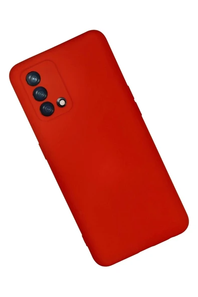 LitaeTrend Oppo A74 4G Kılıf Nano içi Kadife Silikon - Kırmızı - Resim 2