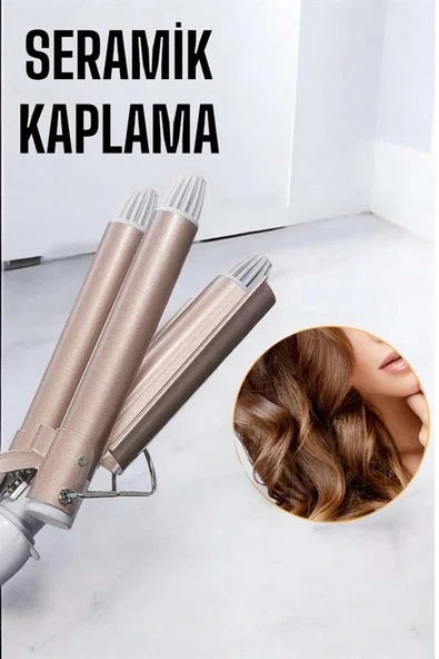 LitaeTrend Wag Maşa Yüksek Isı Ayarlı Su Dalga Maşası - Resim 3