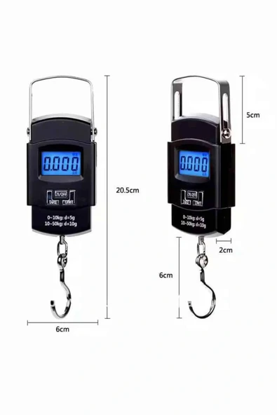LitaeTrend El Kantarı Dijital El Terazisi 50 Kg Kapasiteli LCD Ekranlı - Resim 5