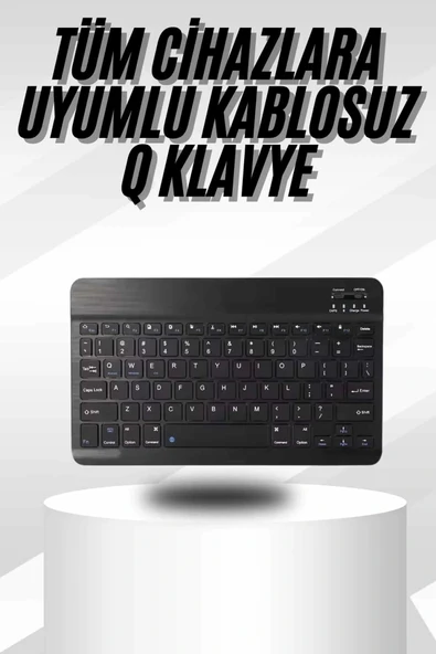 LitaeTrend Kablosuz Bluetooth Bağlantılı Taşınabilir Q Klavye Tüm Cihazlara Uyumlu ürün görseli 1