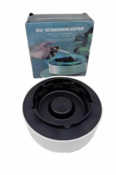 LitaeTrend Akıllı Kokusuz Küllük Dumanı İçine Çeken Kül Tablası Hava Temizleyici - Resim 4