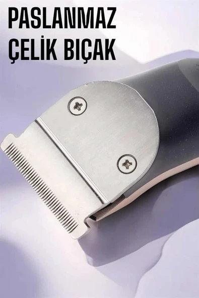 LitaeTrend Paslanmaz Çelik Bıçaklı Hassas Çelik Bıçaklı Tıraş Makinesi ürün görseli 1