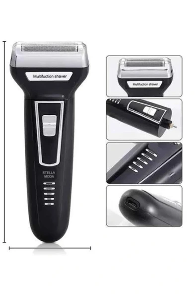 LitaeTrend 3'lü Set Saç Sakal Kesme Traş Makinesi Burun Kılı Alma Tıraş Makinesi - Resim 3