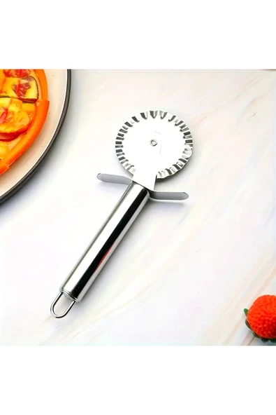 Saint Belisama Paslanmaz Çelik Tırtıklı Pizza Mantı Hamur Kesici Kesme Bıçağı Hamur Şekillendirme Ruleti ürün görseli