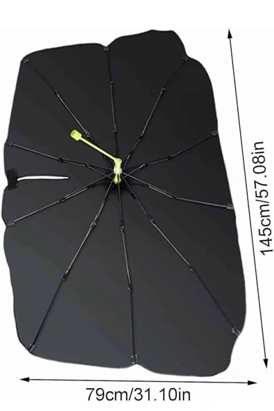 LitaeTrend Taşınabilir Oto Cam Güneşliği Katlanabilir Tüm Araçlara Uyumlu Güneş Gölge Koruyucu - Resim 5