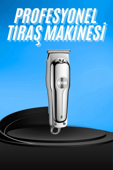 LitaeTrend Paslanmaz Çelik Bıçaklı Kablosuz Şarjlı Dijital Göstergeli Tıraş Makinesi ürün görseli 1