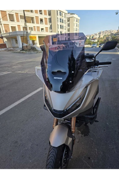 MOTOCAM Honda NT 1100 Siperlik Ön Cam 2025 Model 61cm Siyah Renkli 4mm - Resim 3