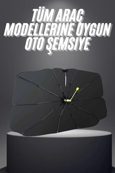 LitaeTrend Yeni Nesil Tüm Araç Modellerine Uygun Oto Şemsiye Katlanabilir UV Işınlarına Karşı ürün görseli 1