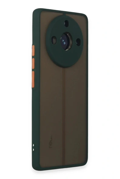 LitaeTrend Realme 11 Pro Kılıf Montreal Silikon Kapak - Yeşil - Resim 2