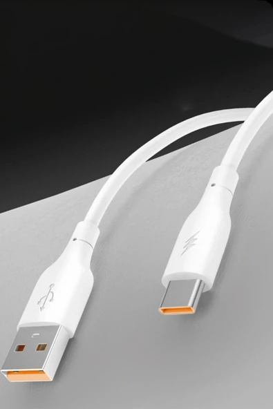 LitaeTrend DC64 USB to Lightning 1M 3.0A Hızlı Şarj Kablo - Beyaz - Resim 2