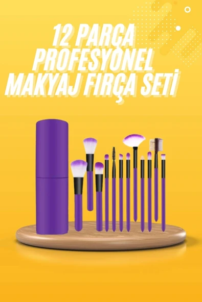 LitaeTrend 12 Parça Makyaj Fırçası Yumuşak Kıllı Profesyonel Fırça Seti Yüksek Kaliteli Pürüzsüz ürün görseli 1