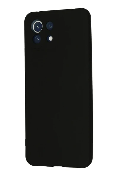 LitaeTrend Xiaomi Mİ 11 Lite Kılıf Nano içi Kadife Silikon - Siyah - Resim 3