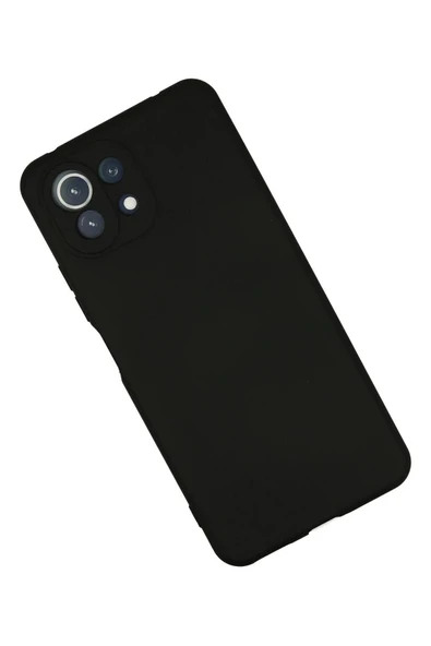 LitaeTrend Xiaomi Mİ 11 Lite Kılıf Nano içi Kadife Silikon - Siyah - Resim 2