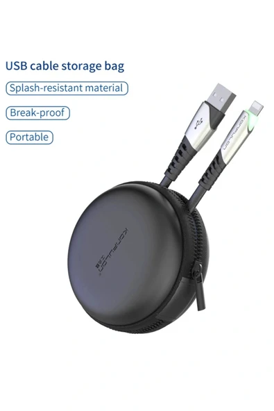 LitaeTrend DC17 Lightning Kablo iphone Uyumlu 1M 2.4A - Kırmızı - Resim 2