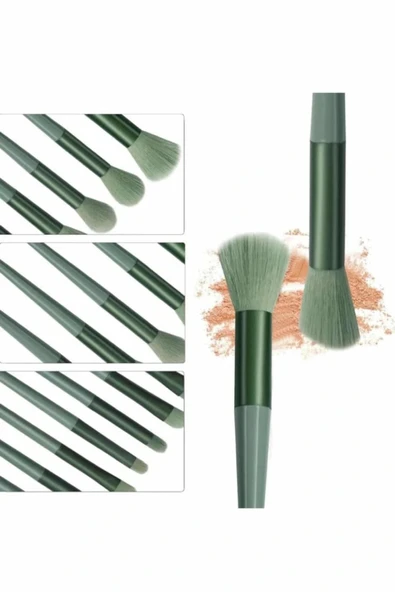 LitaeTrend 13 Parça Makyaj Fırça Seti Far Kontür Aydnlatıcı Fırçası İz Bırakmaz Hafif ve Yumuşak - Resim 5