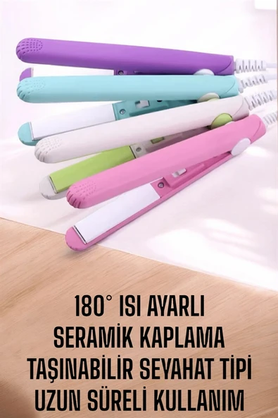 LitaeTrend 180°C Isı ve Uzun Süre Kalıcı Düzlük Sağlayan Mini Saç Düzleştirici - Resim 4