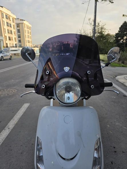 MOTOCAM SYM Fiddle 2 3 4 Ön Cam 2009-2023 Model 44cm Siyah Renkli APARAT GÖNDERİLMEYECEK ürün görseli