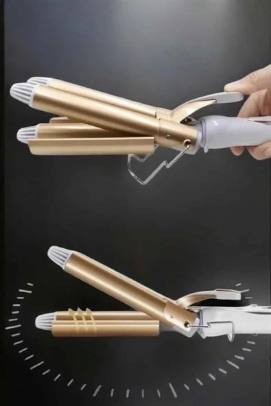 LitaeTrend Wag Maşa Yüksek Isı Ayarlı Su Dalga Maşası - Resim 4