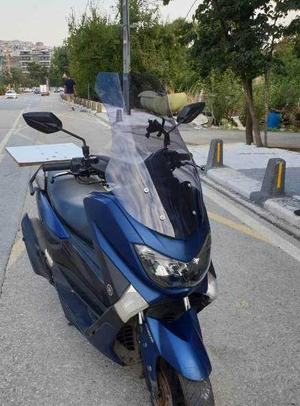 MOTOCAM SFM Pyrexia 150 Siperlik Ön Cam 2023-2025 Model 69cm Füme Renkli 4mm - Resim 2