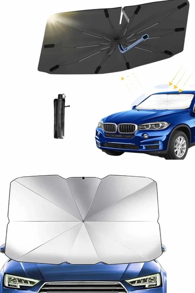 LitaeTrend Yeni Nesil Tüm Araç Modellerine Uygun Oto Şemsiye Katlanabilir UV Işınlarına Karşı - Resim 4