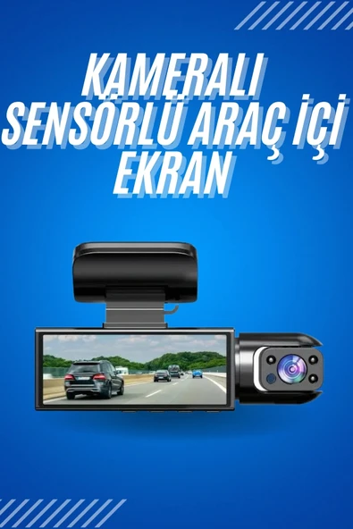 LitaeTrend Araç İçi Full Hd Kamera Ön ve Arka Kameralı Ekranlı Araç Kamerası ürün görseli 1