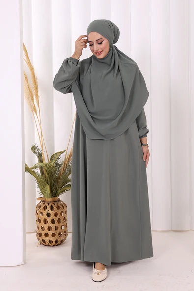 Sufleli Elbise Takım 6044 Mint - Resim 2