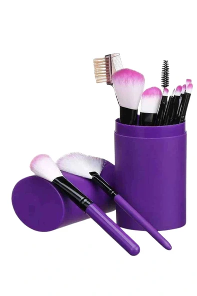 LitaeTrend 12 Parça Profesyonel Makyaj Seti Yumuşak Kıllı Yüz ve Göz Makyajına Uygun - Resim 5