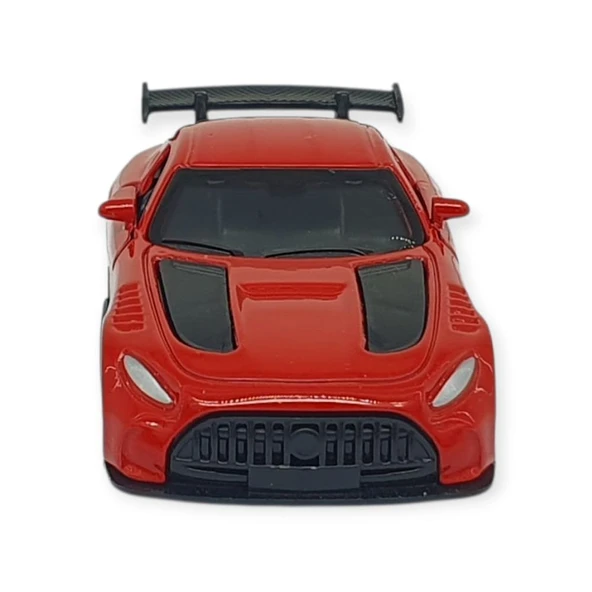 Çek Bırak Metal Küçük Arabalar 8 cm - 6411A-15 - Kırmızı - Resim 3