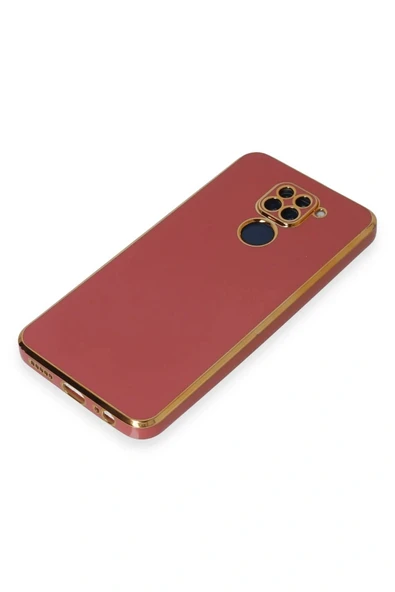 LitaeTrend Xiaomi Redmi Note 9 Kılıf Volet Silikon - Kırmızı - Resim 4