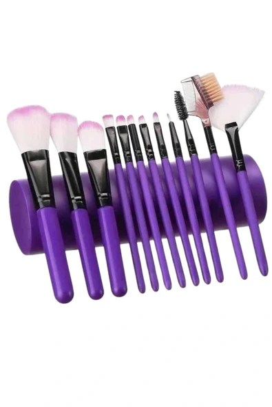 LitaeTrend 12 PARÇA PROFESYONEL MAKYAJ FIRÇA SETİ - Resim 3