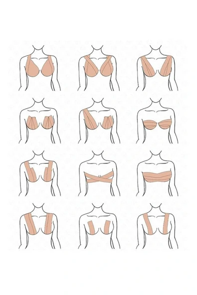 LitaeTrend Toparlayıcı ve Şekillendirici Göğüs Bandı Tere ve Suya Dayanıklı Hassas Ciltlere Uygun - Resim 4