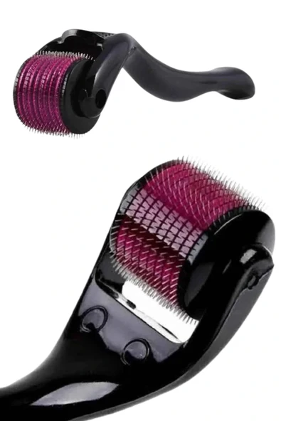 LitaeTrend Derma Roller Titanyum Uçlu 540 İğneli 1 Mm Saç Sakal Çıkarma Ve Cilt Bakım Masaj Aleti - Resim 3