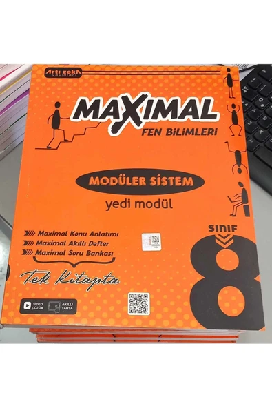 2026 Artı Zeka 8. Sınıf Maxımal Fen Bilimleri Modüler Sistem Seti (7 MODÜL) ürün görseli