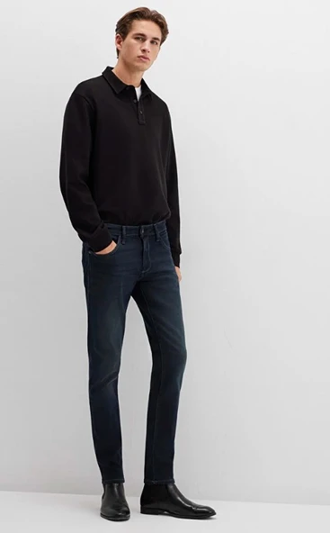 Mavi 0042426976 James Mavi Black Puslu Mürekkep Mavi Jean Pantolon Erkek Kot Pantolon - Resim 2