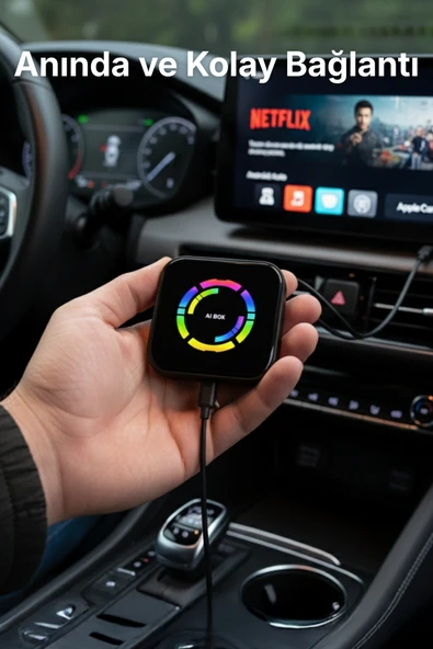 Araç Carplay Android Auto Ai Box Youtube Netflix Video Oynatıcılı ve Destekli - Resim 4
