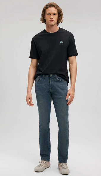 Mavi 0035185210 Marcus Mavi Pro Koyu Puslu Mavi Jean Pantolon Erkek Kot Pantolon - Resim 3