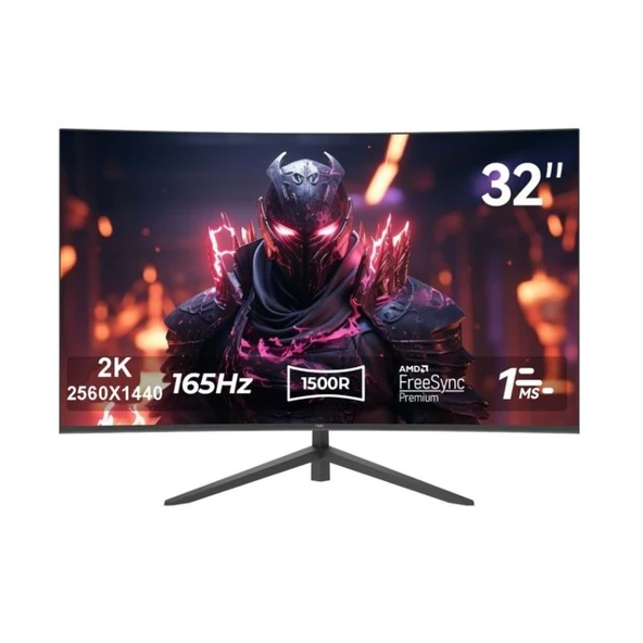 NPC 31.5" MZ320K-V Curved 165Hz 2K Monitör 1ms2560x1440, 165Hz, HDMI, DP, Vesa ürün görseli
