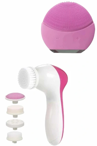 LitaeTrend İkili Cilt Bakım Seti 5 Başlıklı Yüz Temizleme ve Masaj Aleti Canlandırıcı ve Onarıcı - Resim 5