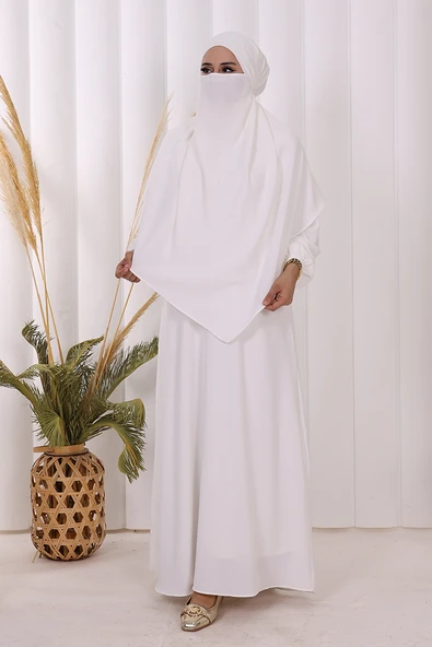 Sufleli Elbise Takım 6044 Ekru ürün görseli