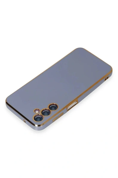 LitaeTrend Samsung Galaxy M14 5G Kılıf Volet Silikon - Mavi - Resim 3