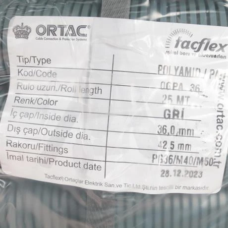 Ortaç Pg-36 Gri Polyamıd Spiral | OGPA-36 ürün görseli 1
