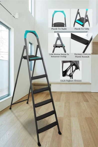 Doğrular 51305 Riser 5+1 Plastik Basamaklı Merdiven ürün görseli