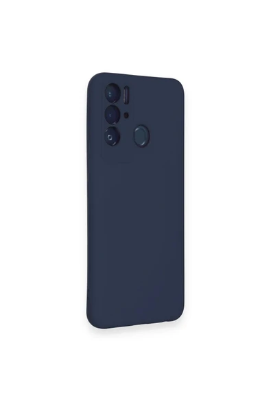 LitaeTrend Tecno Pova Neo Kılıf Nano içi Kadife Silikon - Lacivert - Resim 2